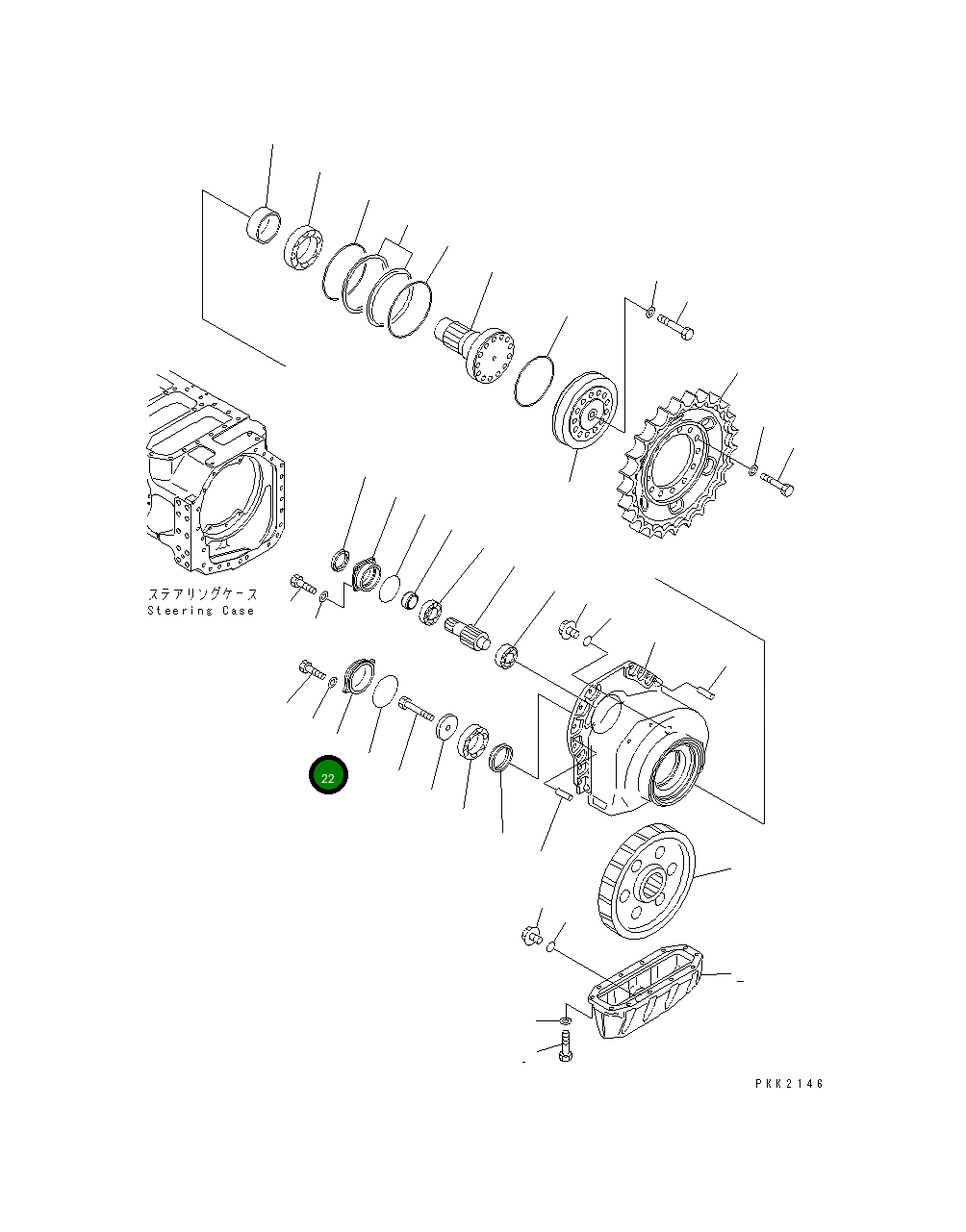Крышка 124-27-51172  Komatsu