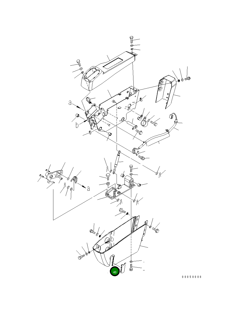 Крышка 22B-43-23271  Komatsu