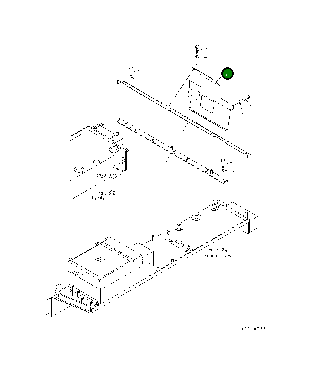 Крышка 198-54-76160 Komatsu