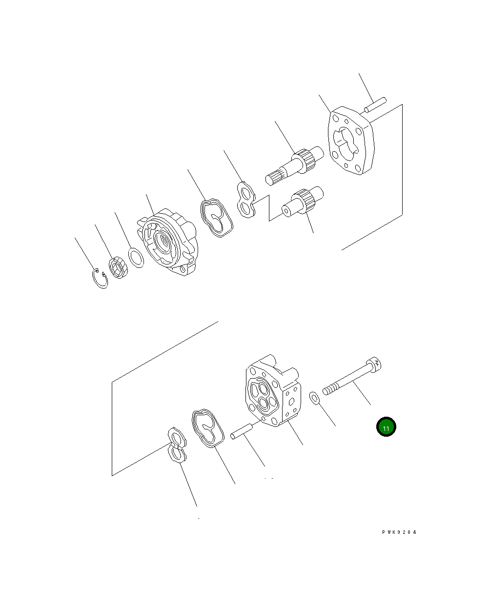Болт 705-41-80860 Komatsu