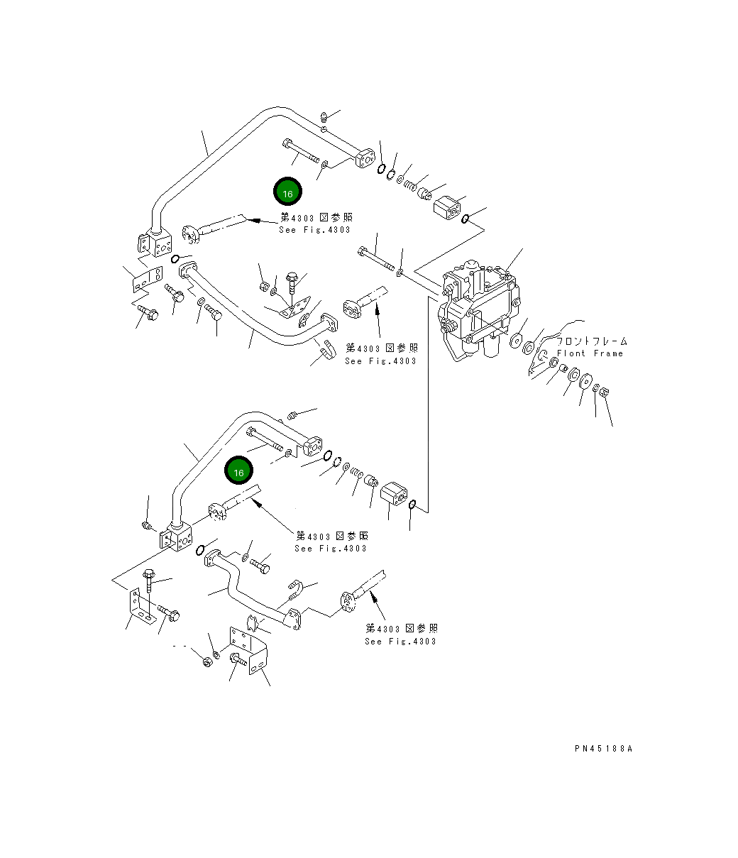 Болт 428-62-11350  Komatsu