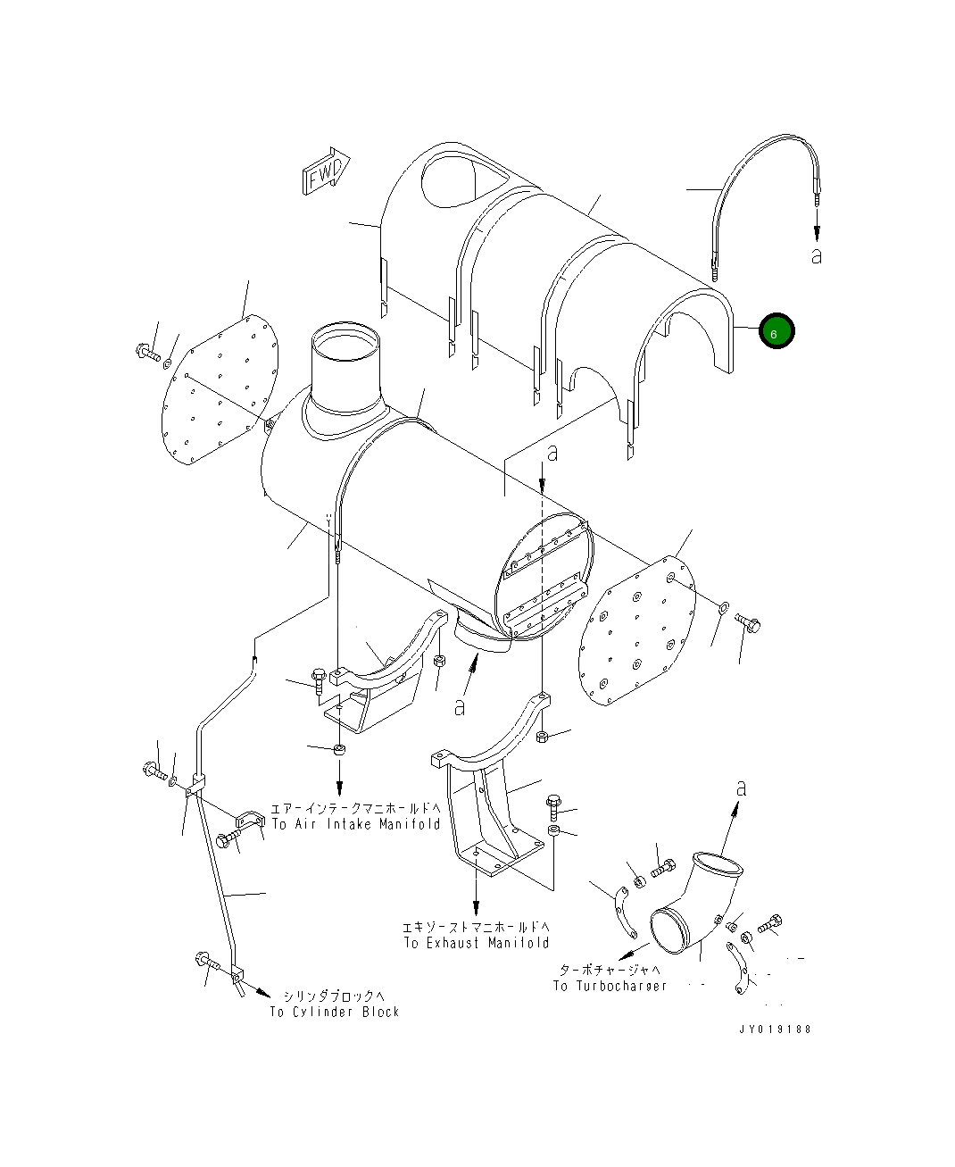Крышка 425-S14-2581 Komatsu