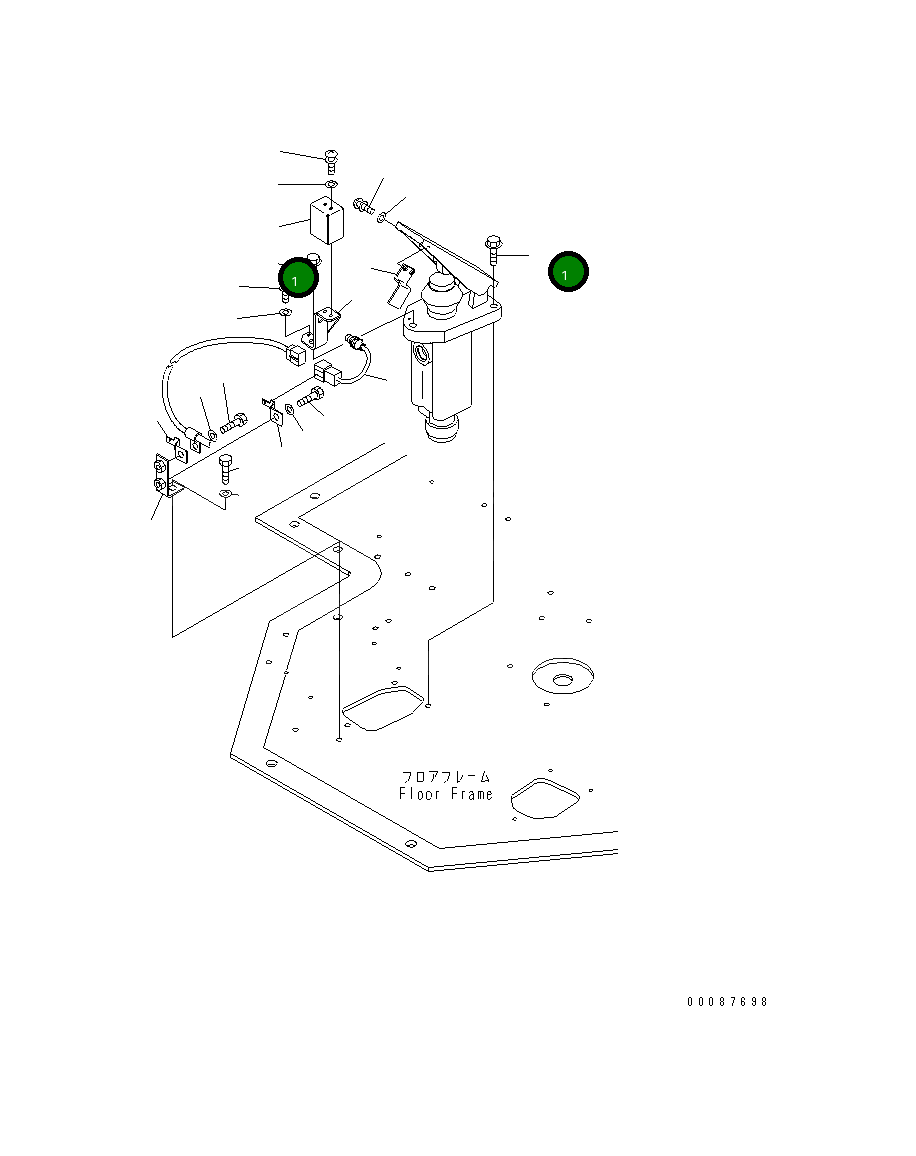 Болт 01435-41035 Komatsu