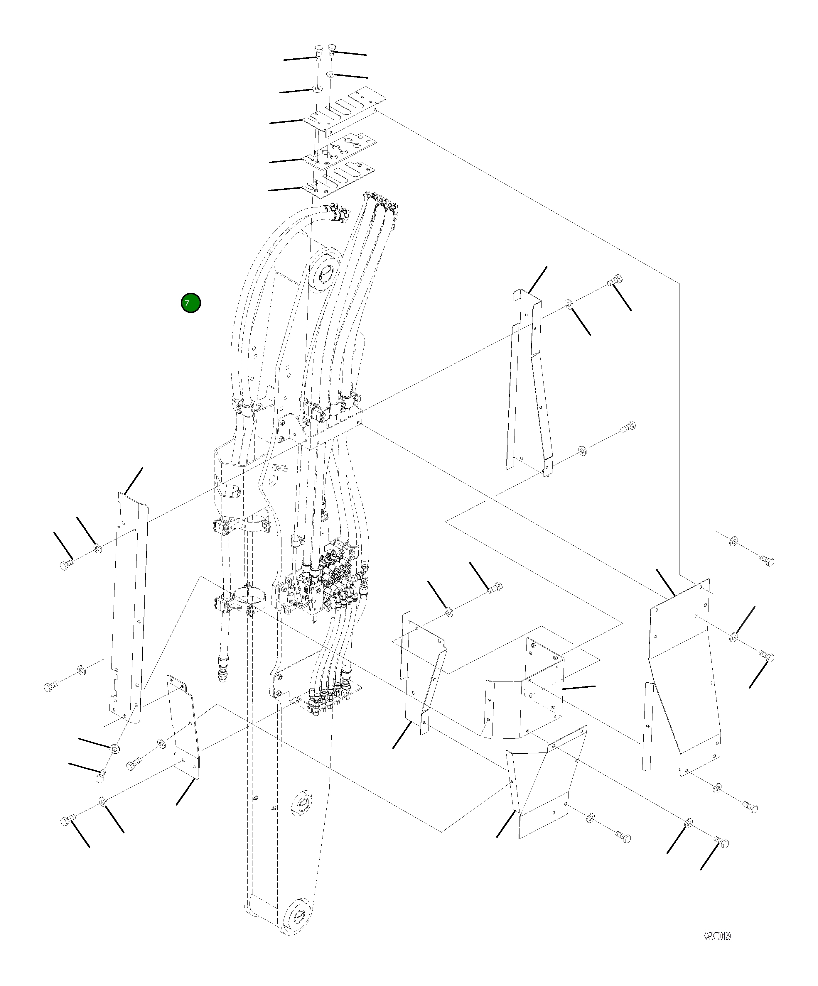 Крышка 4A1-70-21641 Komatsu
