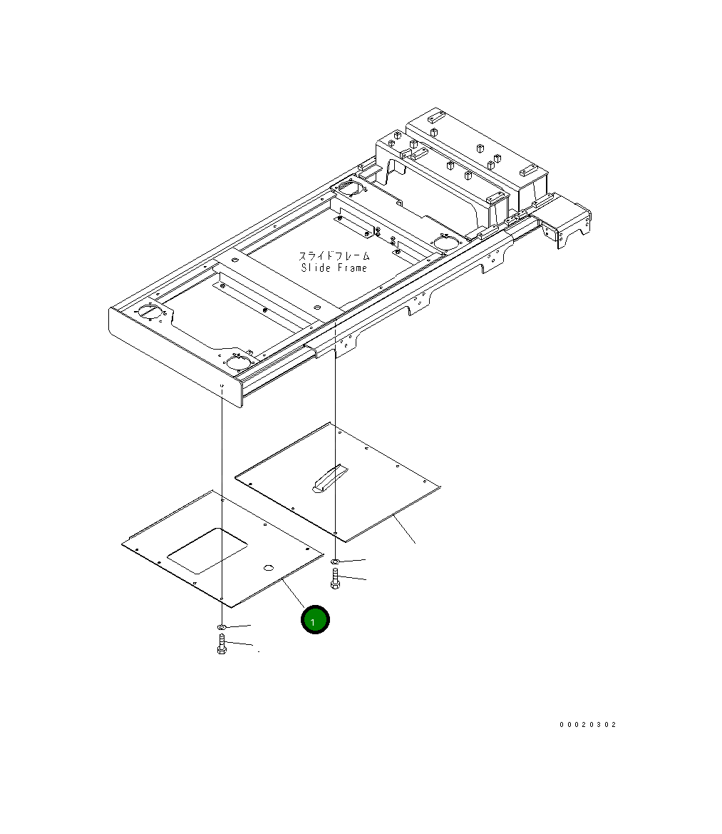 Крышка 20Y-54-26570 Komatsu