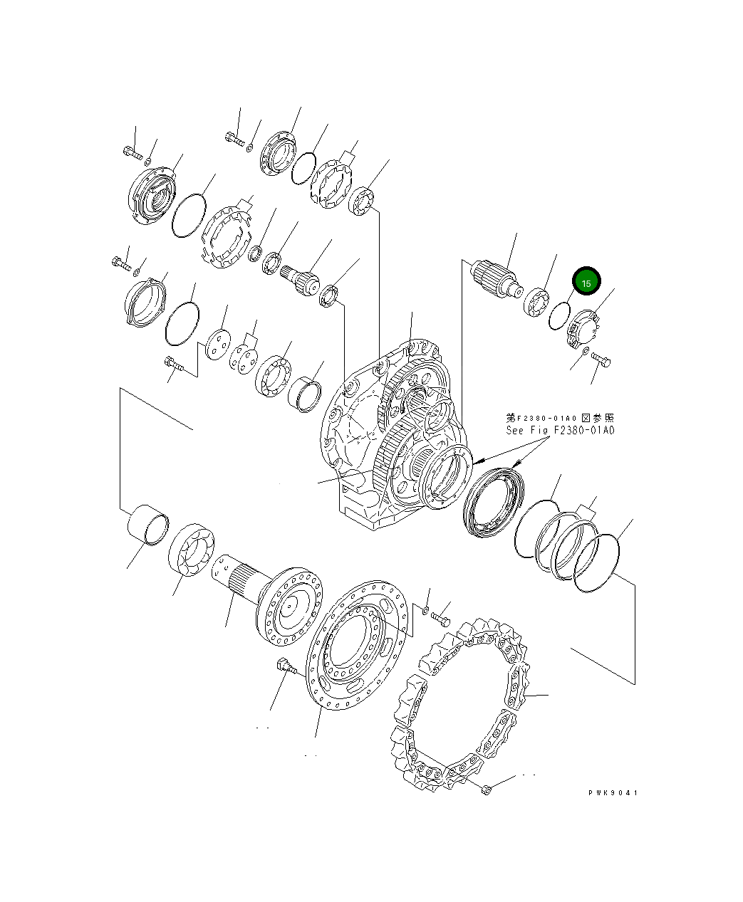 Кольцо уплотнительное (O-Ring) 07000-15140 Komatsu
