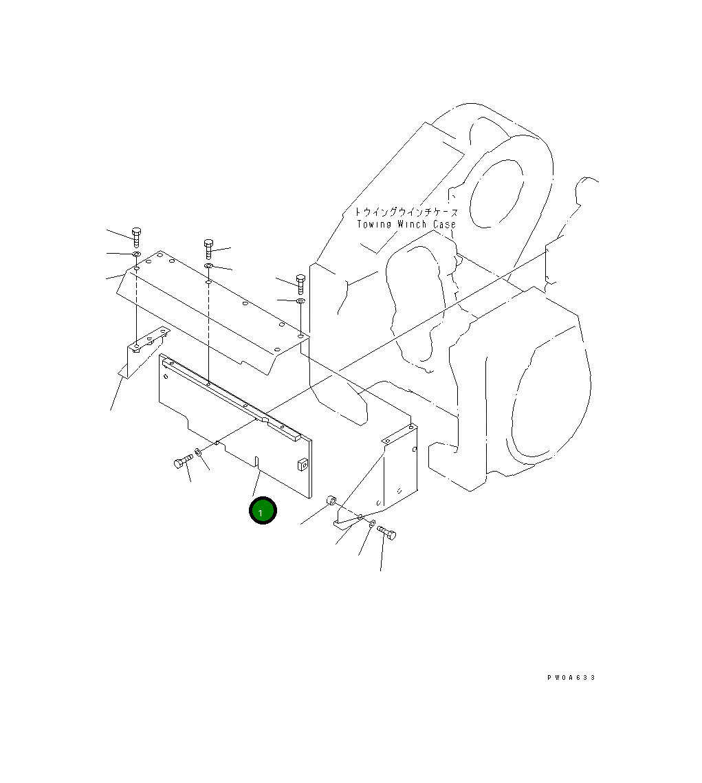 Крышка 14X-960-3794  Komatsu