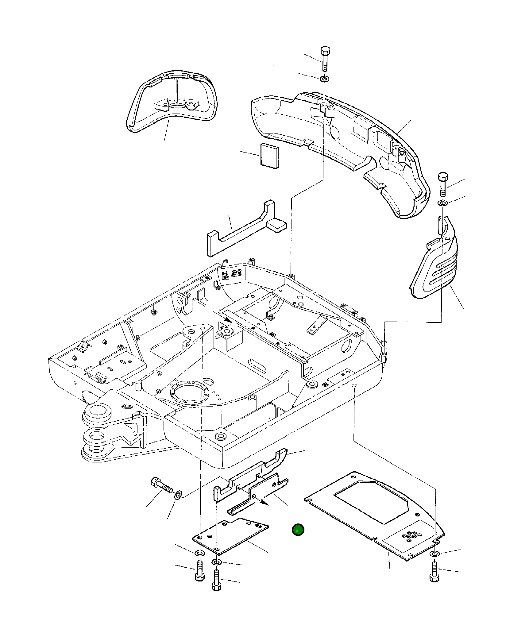 Крышка 3F3035051 Komatsu