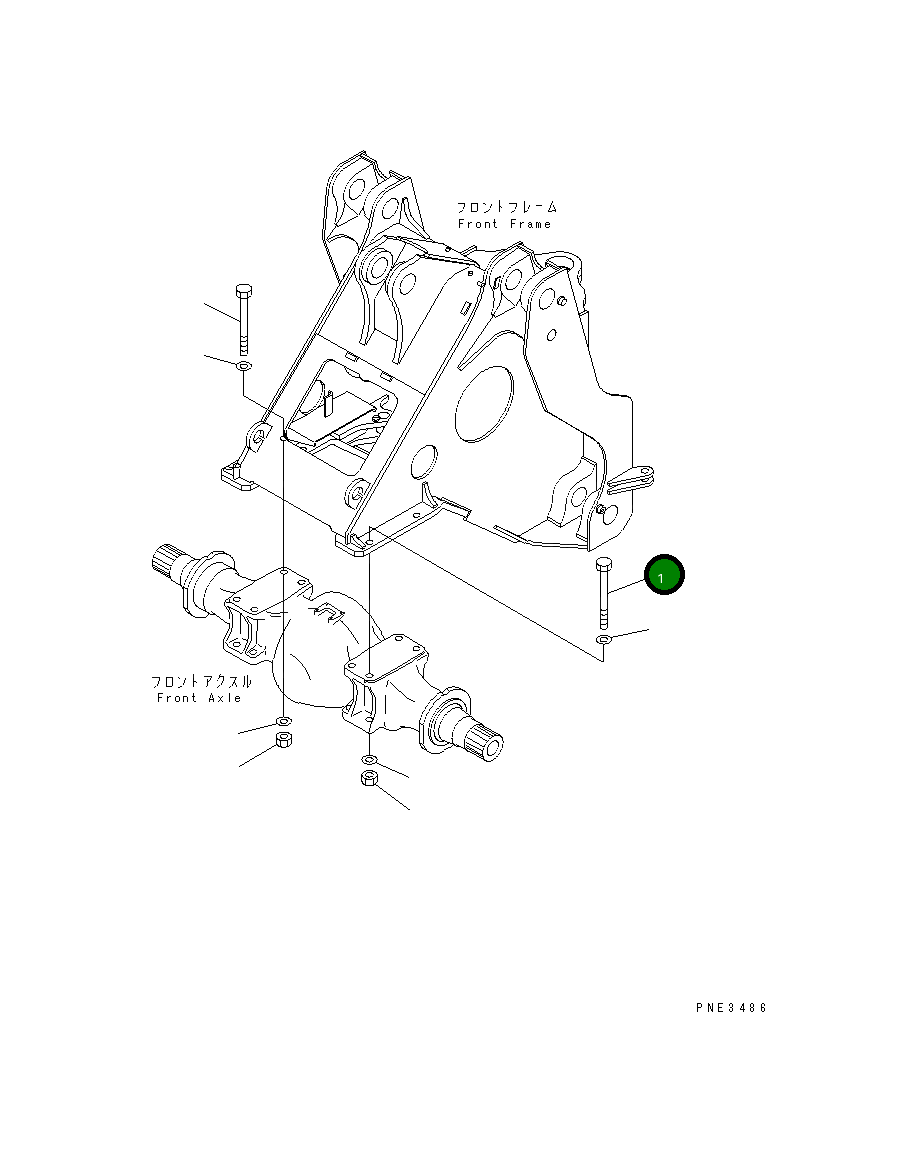Болт 425-09-11131  Komatsu