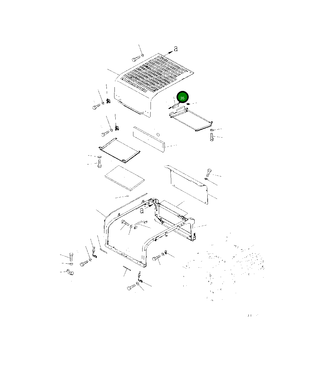 Крышка 208-54-24730 Komatsu