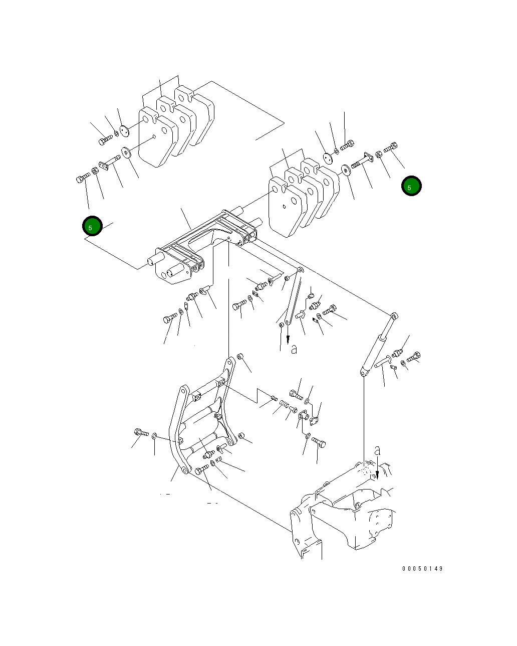 Болт 01016-52480 Komatsu