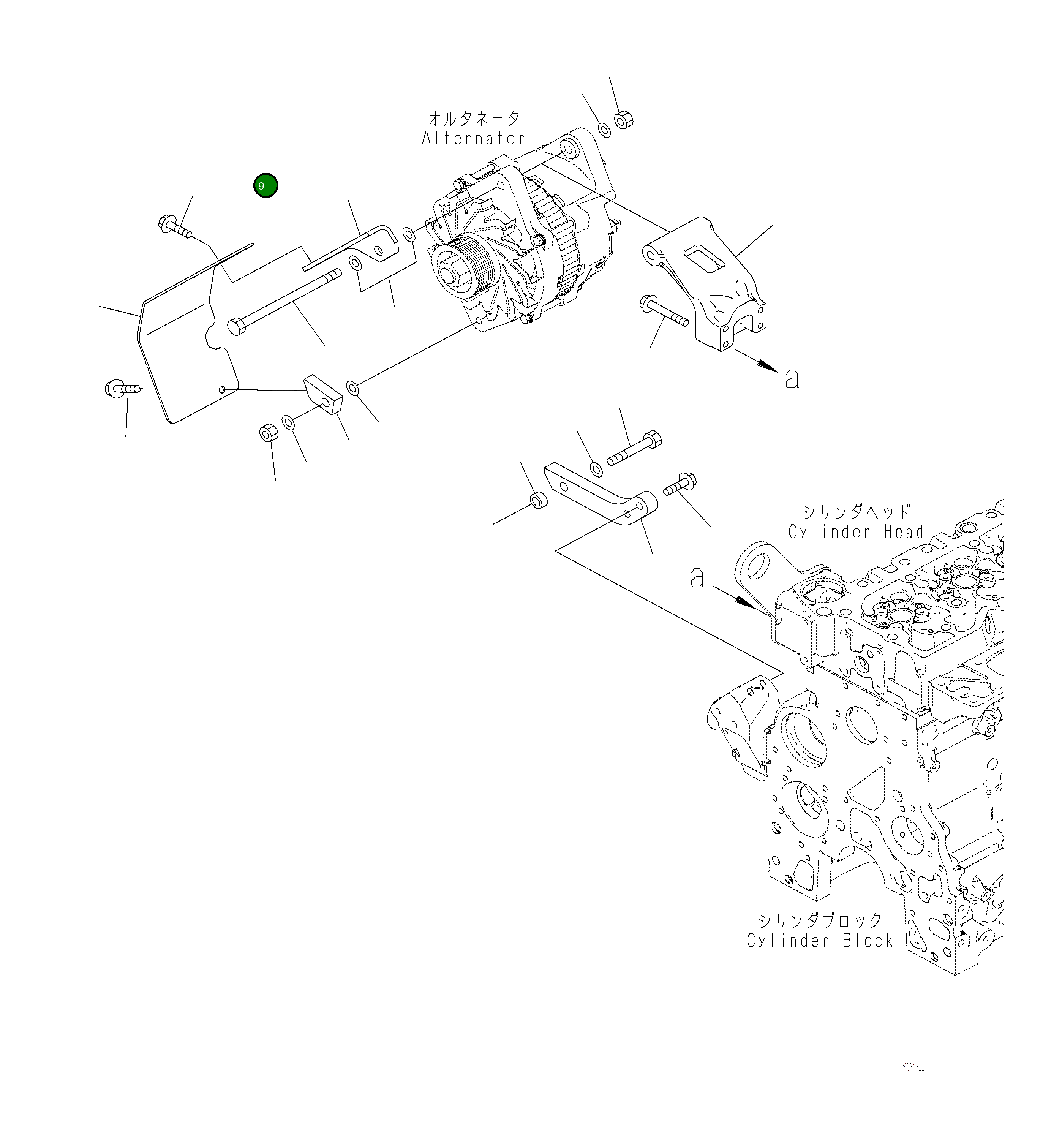 Болт 6756-81-6210 Komatsu