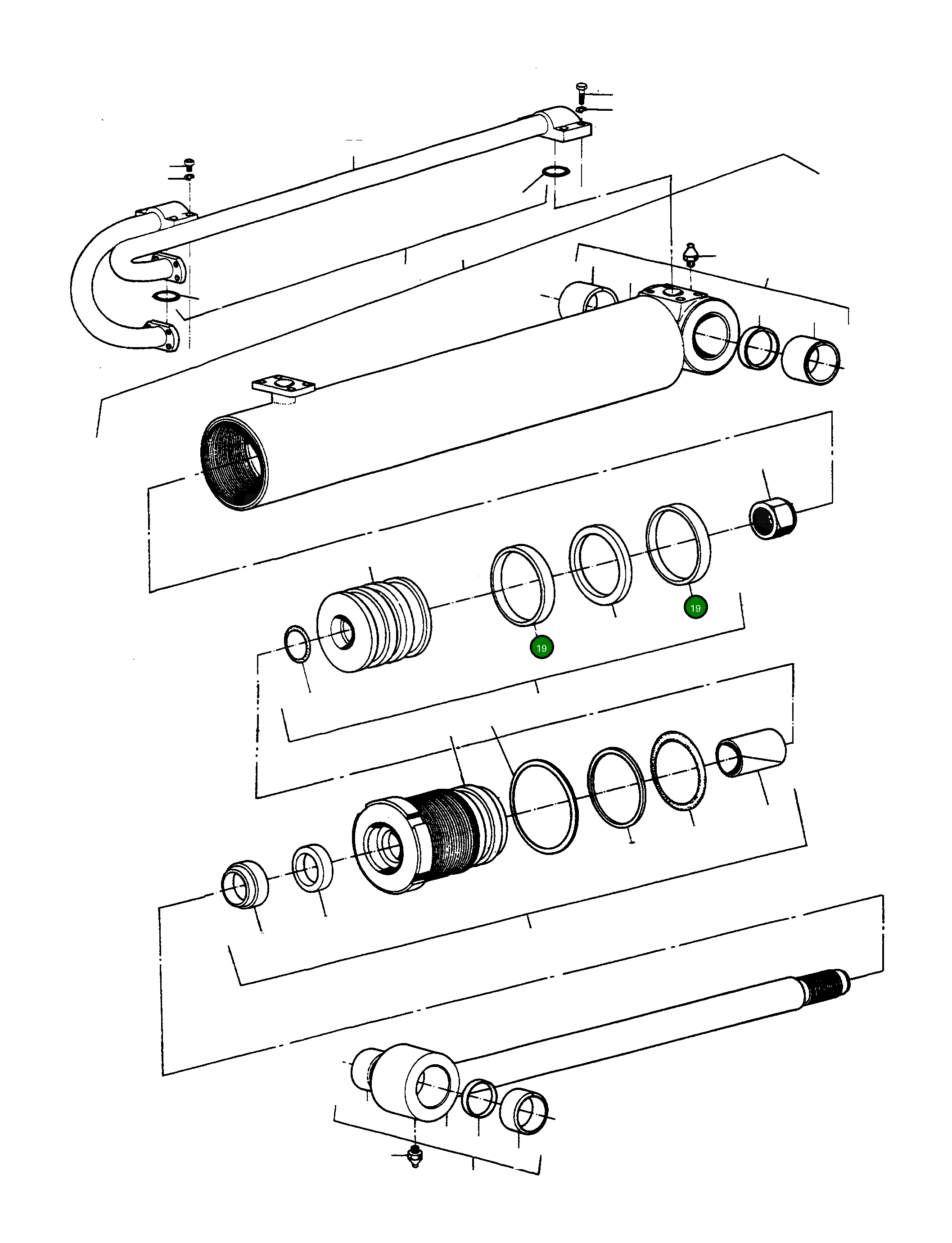 Кольцо 1608830M1 Komatsu