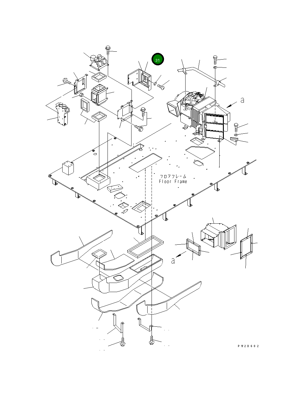 Крышка 569-07-82360  Komatsu