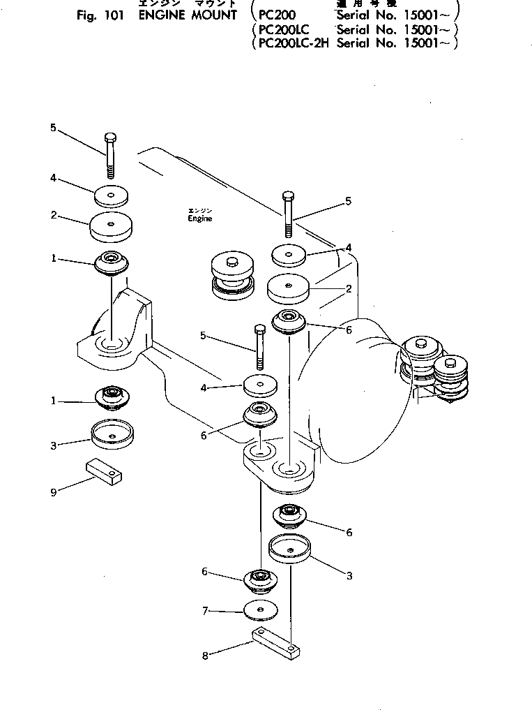 Болт 205-09-61160  Komatsu