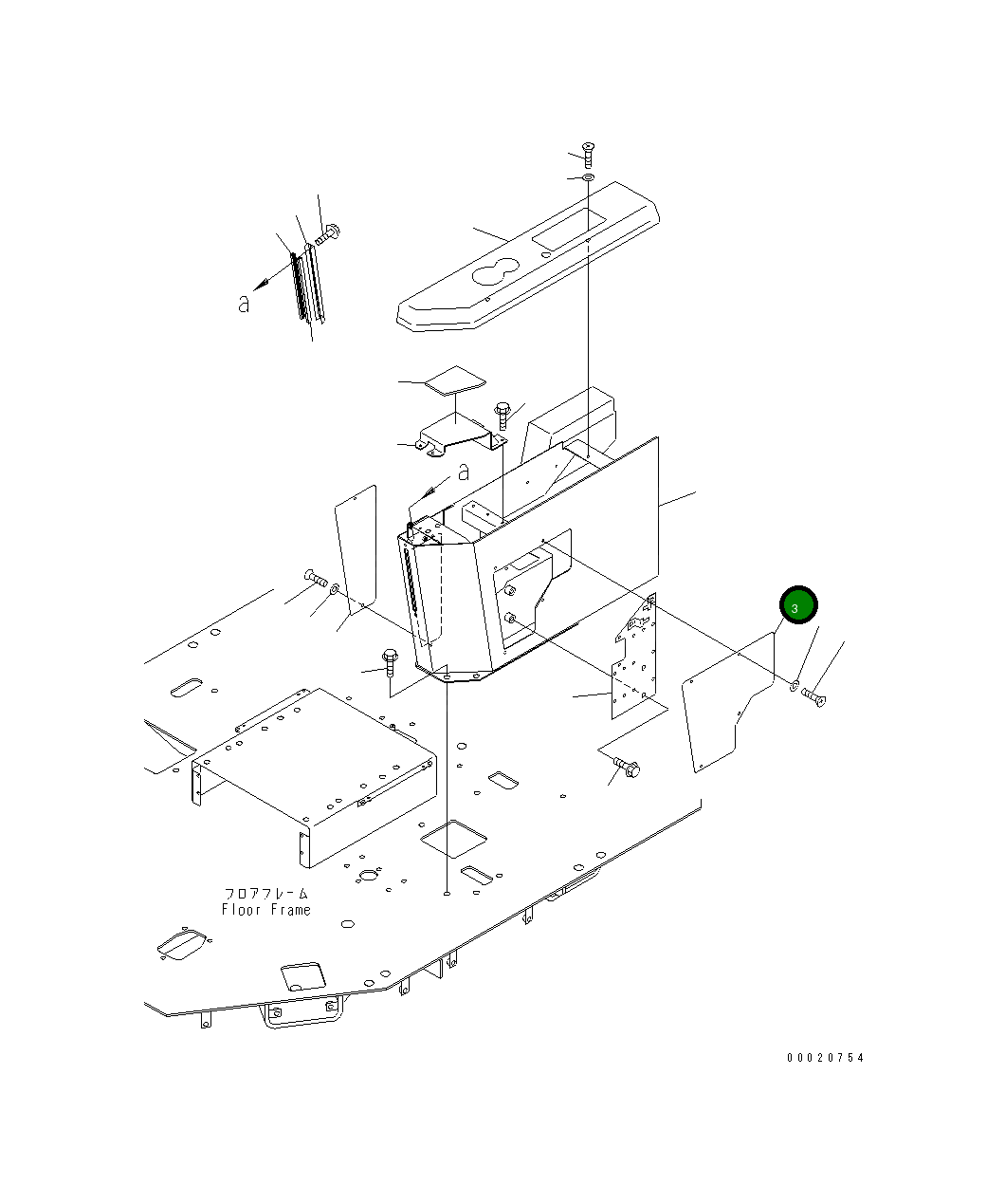 Крышка 42C-54-12921 Komatsu