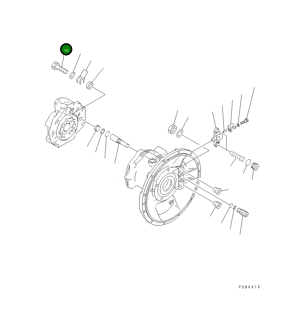 Болт 708-2L-24220  Komatsu