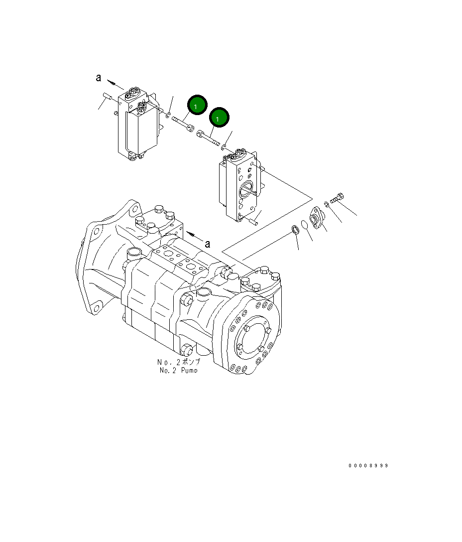 Болт 01252-60850 Komatsu