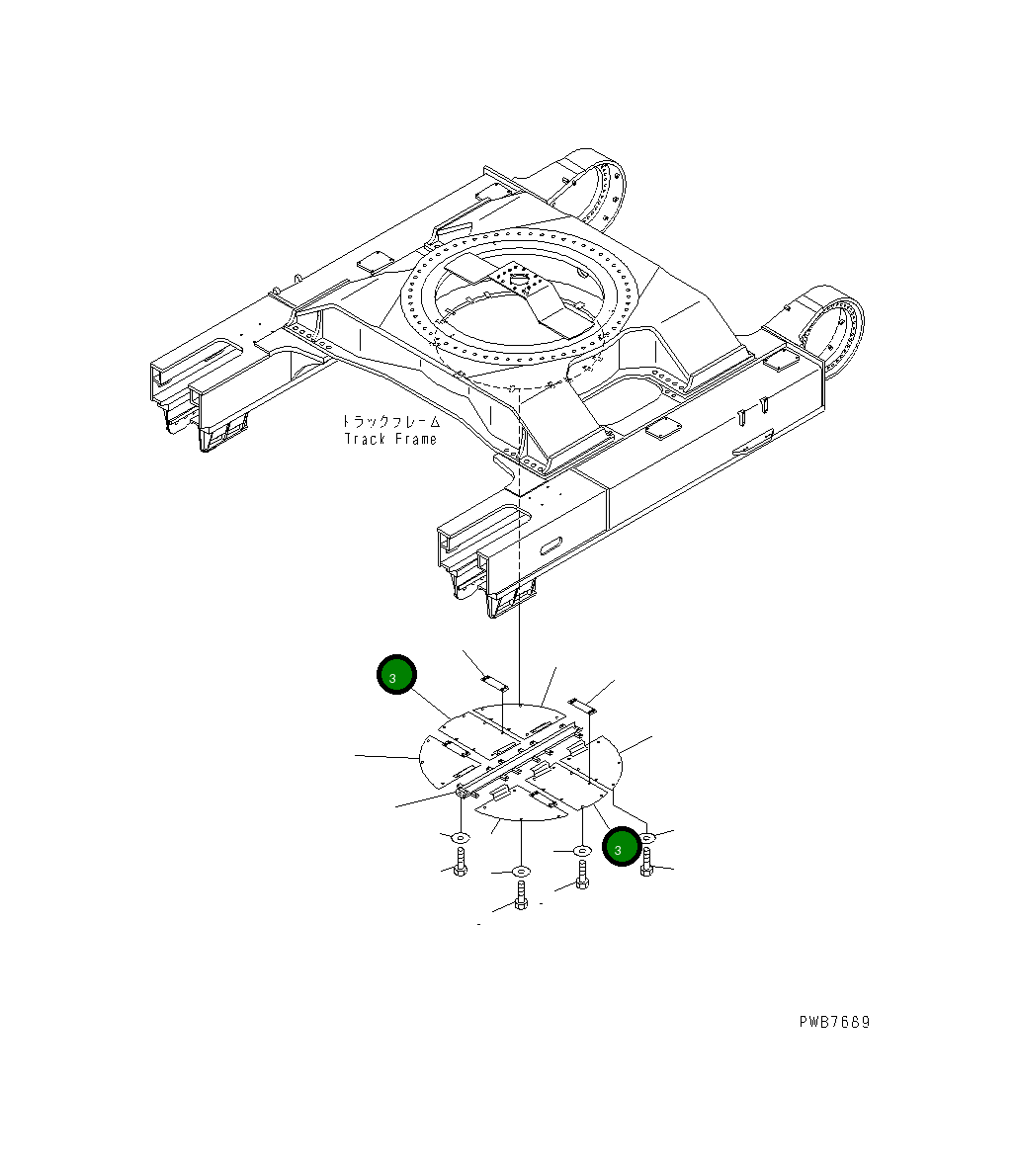 Крышка 21N-30-31431 Komatsu