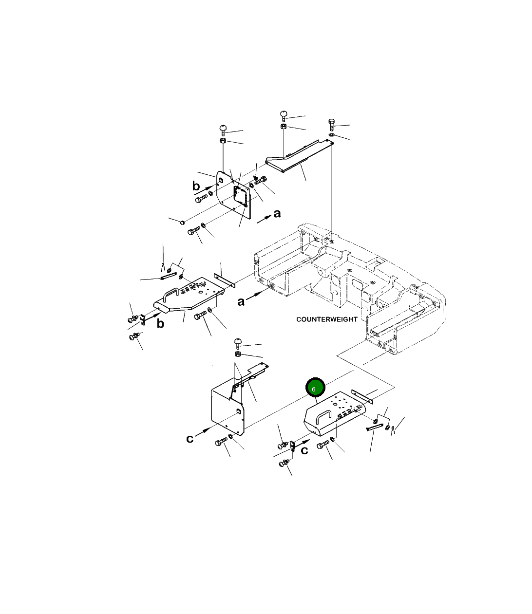 Крышка 423-06-58320 Komatsu