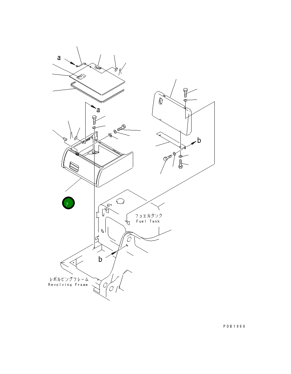 Крышка 20Y-54-29612  Komatsu