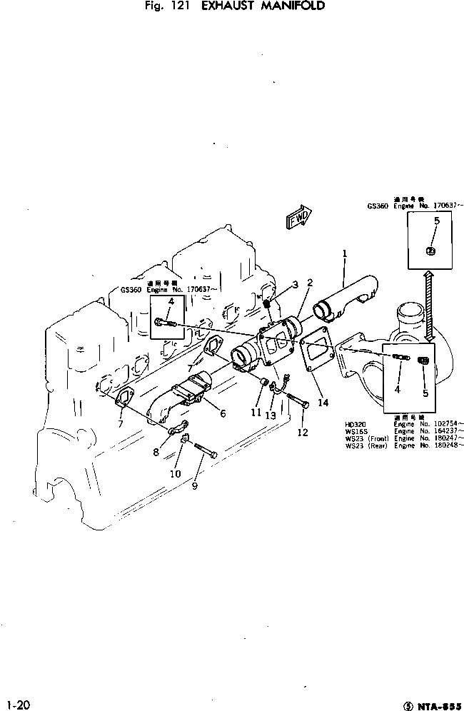 Болт 02011-70702  Komatsu