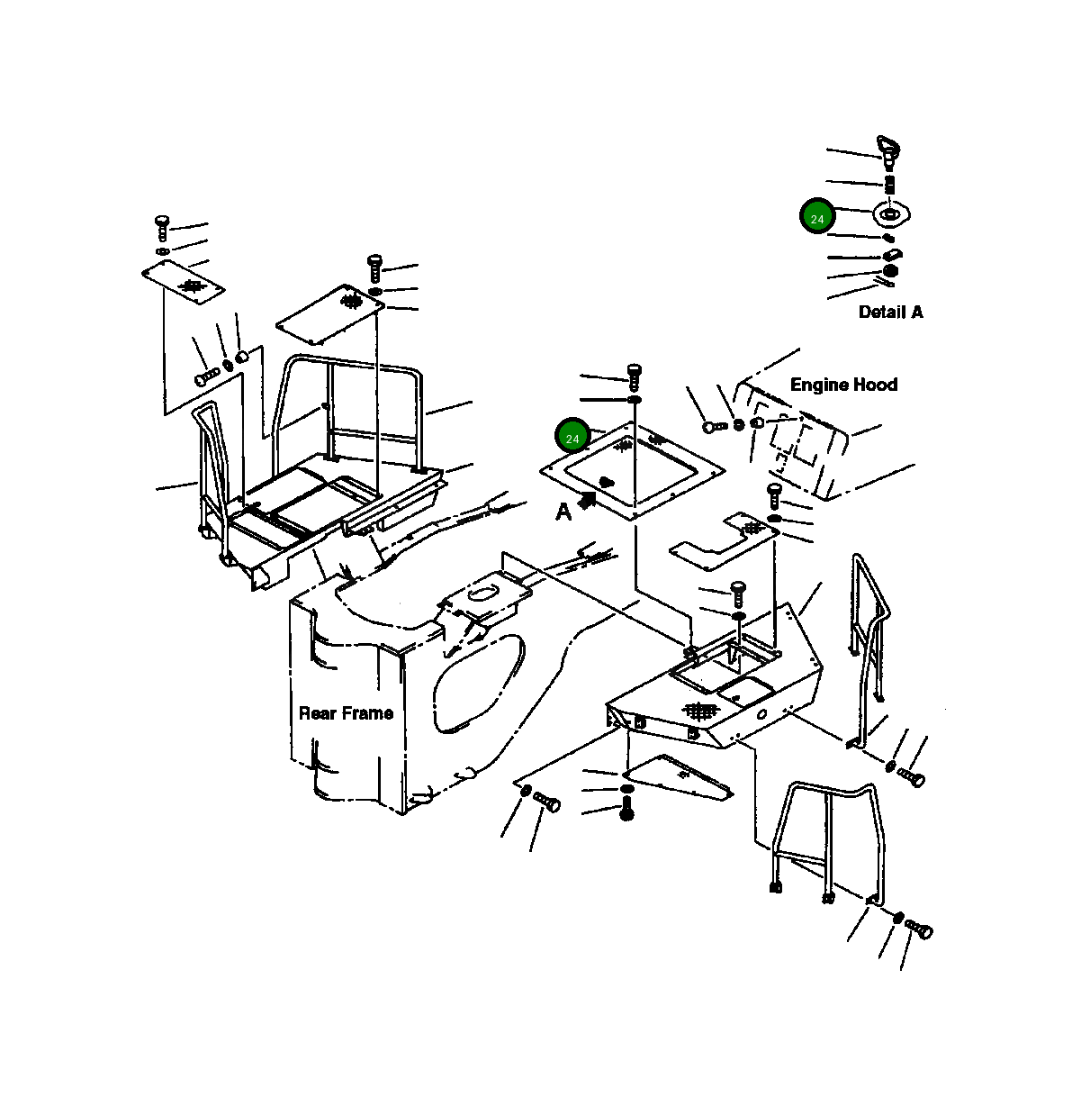 Крышка 428-54-12231  Komatsu