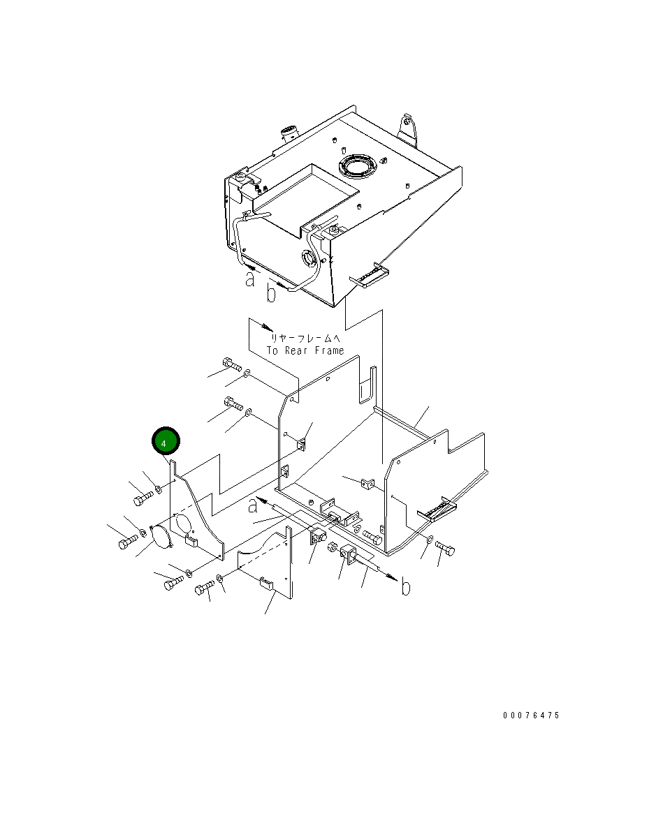 Крышка 421-04-A1331 Komatsu