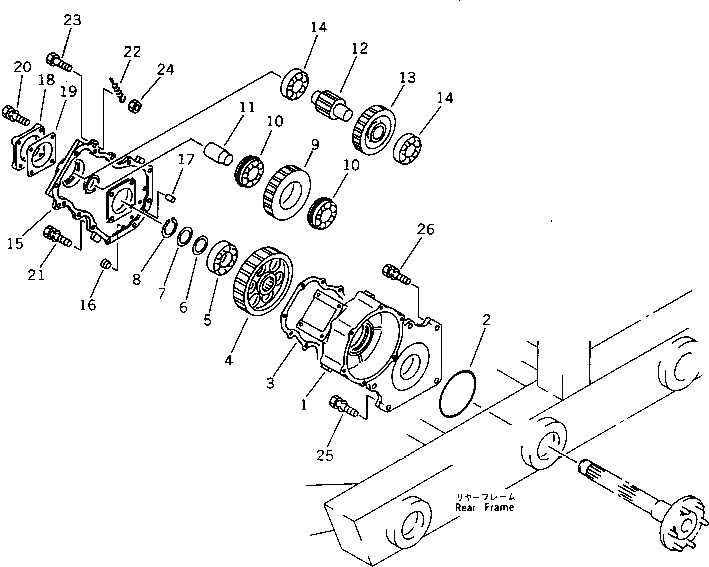Болт YM195035-12310 Komatsu
