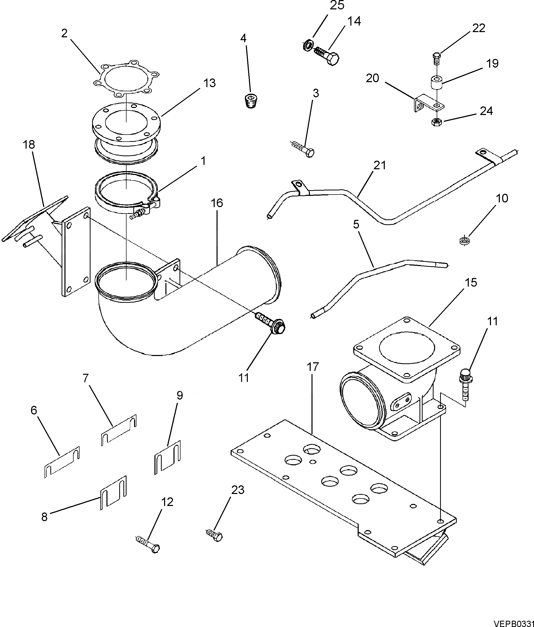 Болт 6216-14-5660  Komatsu