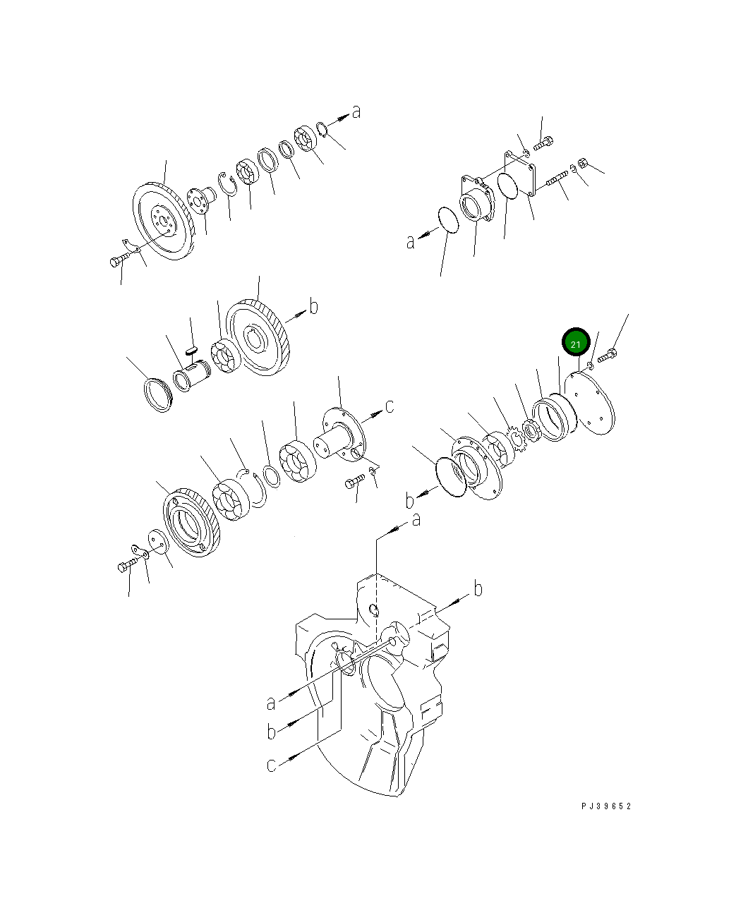 Крышка 6691-21-4140 Komatsu