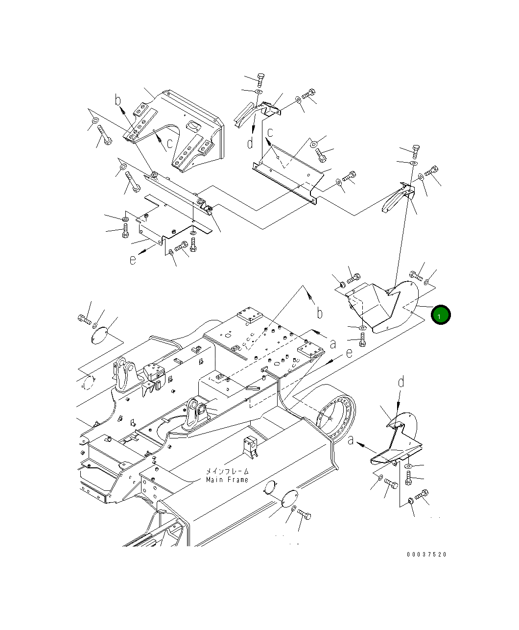 Крышка 11Y-30-23280  Komatsu