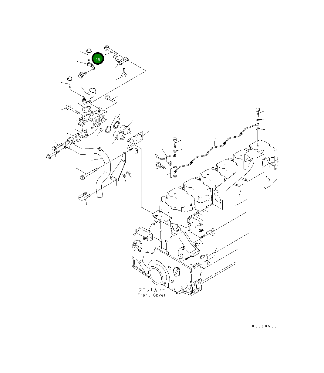 Болт 01438-01010 Komatsu