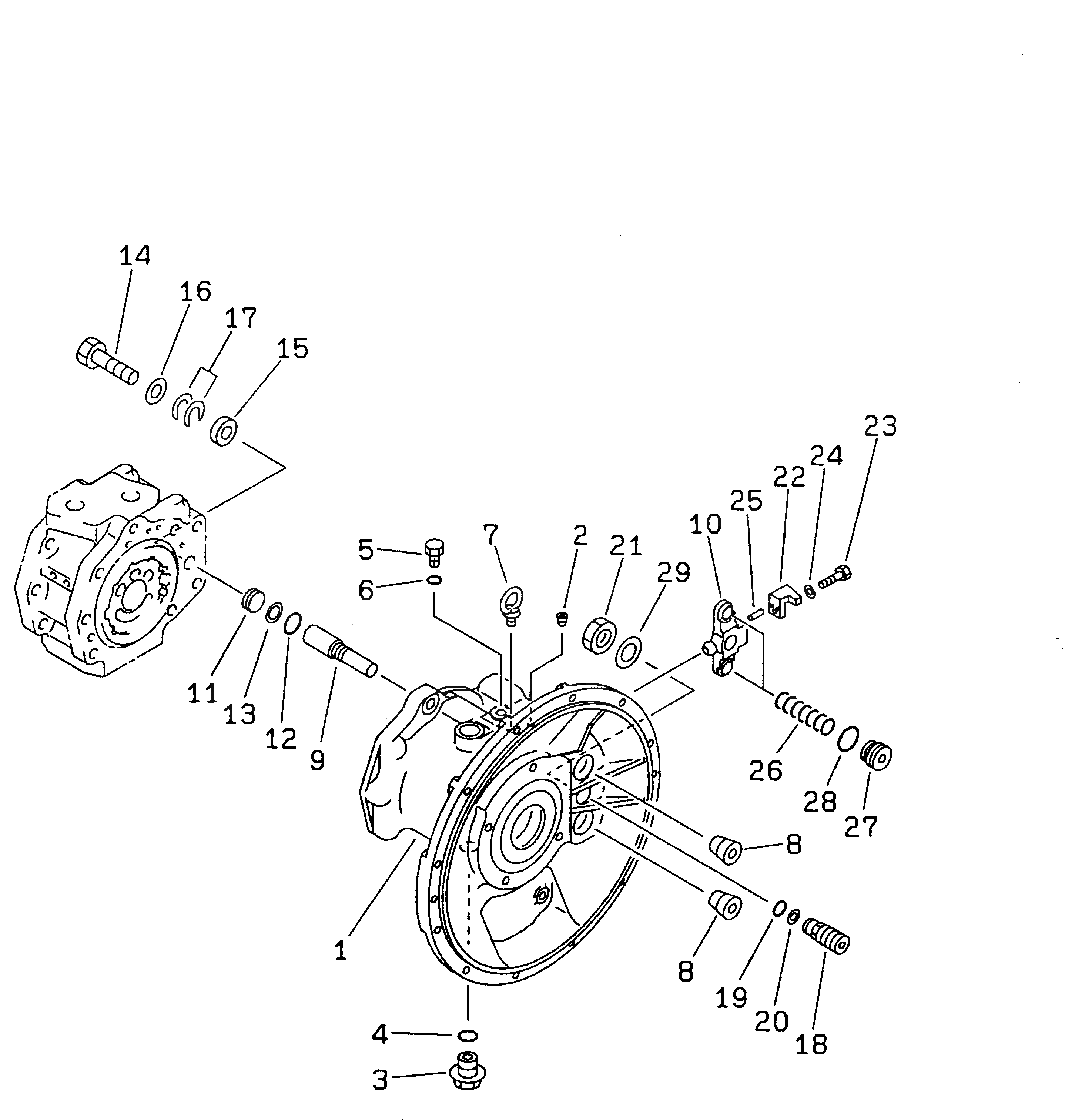 Болт 01010-50620  Komatsu