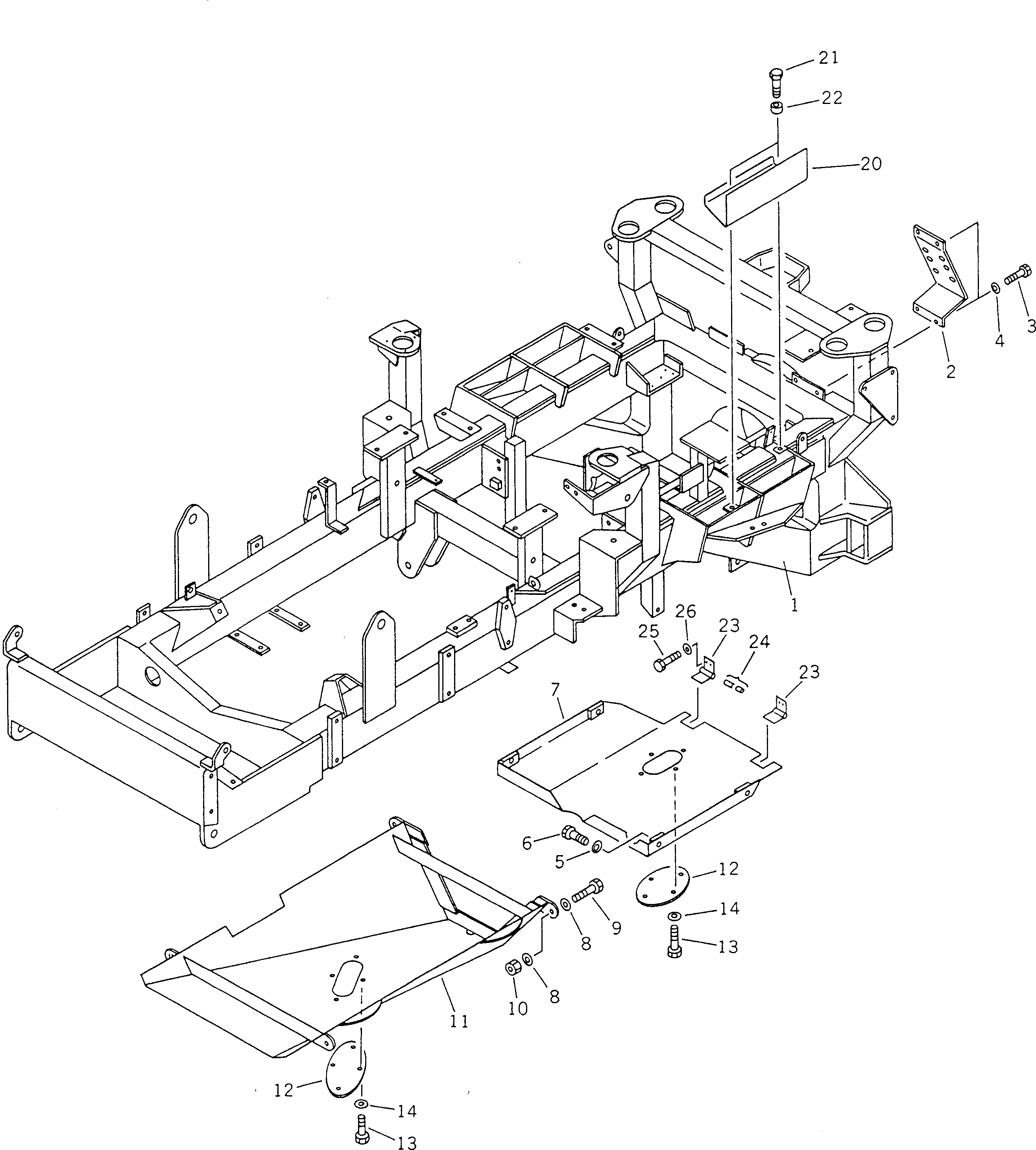 Болт BW061532  Komatsu