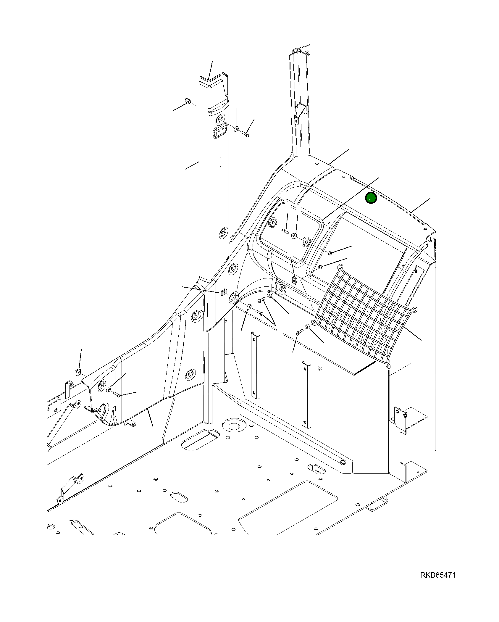 Крышка 21W-54-R1490 Komatsu