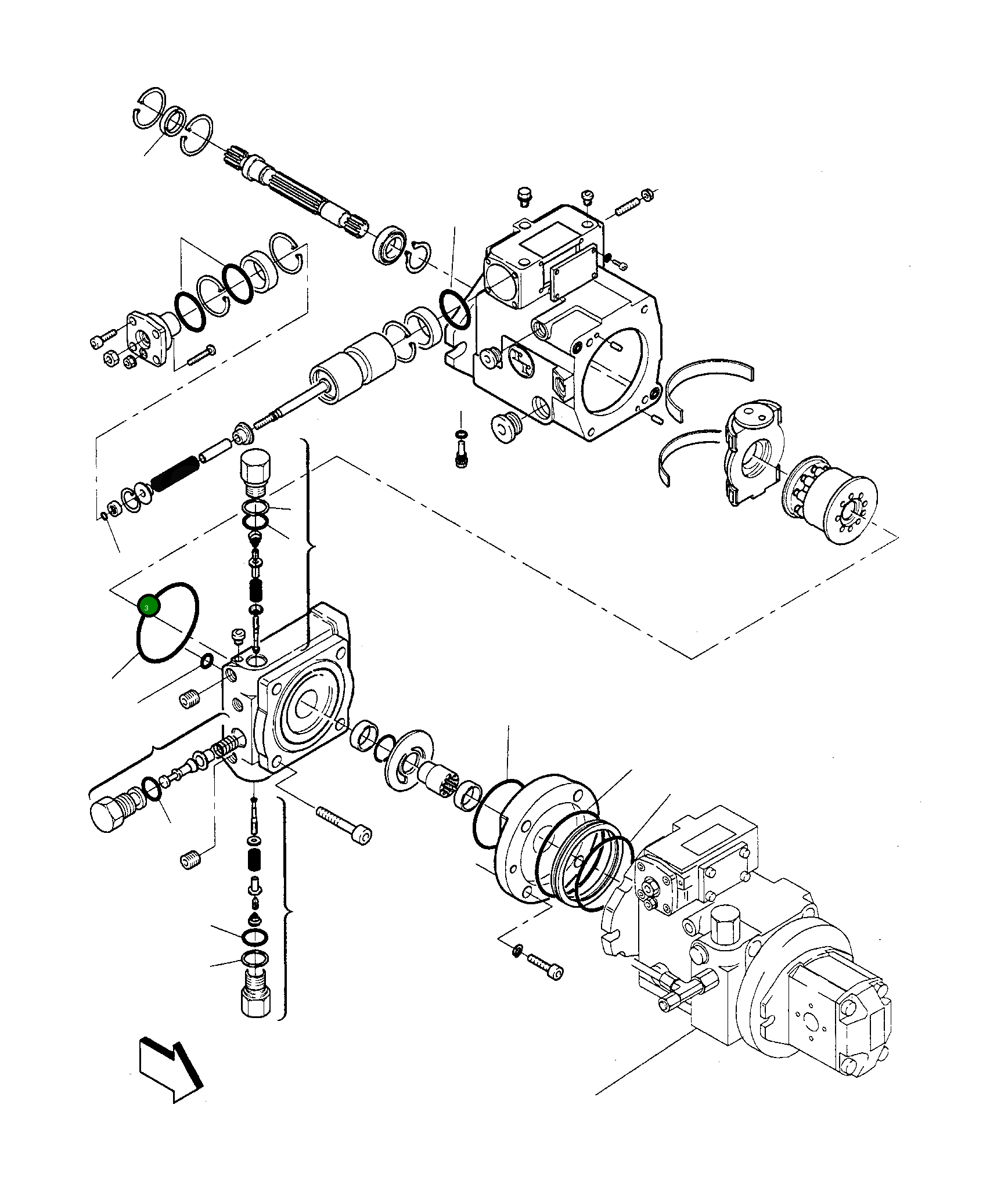 Кольцо уплотнительное (O-Ring) 840225153 Komatsu