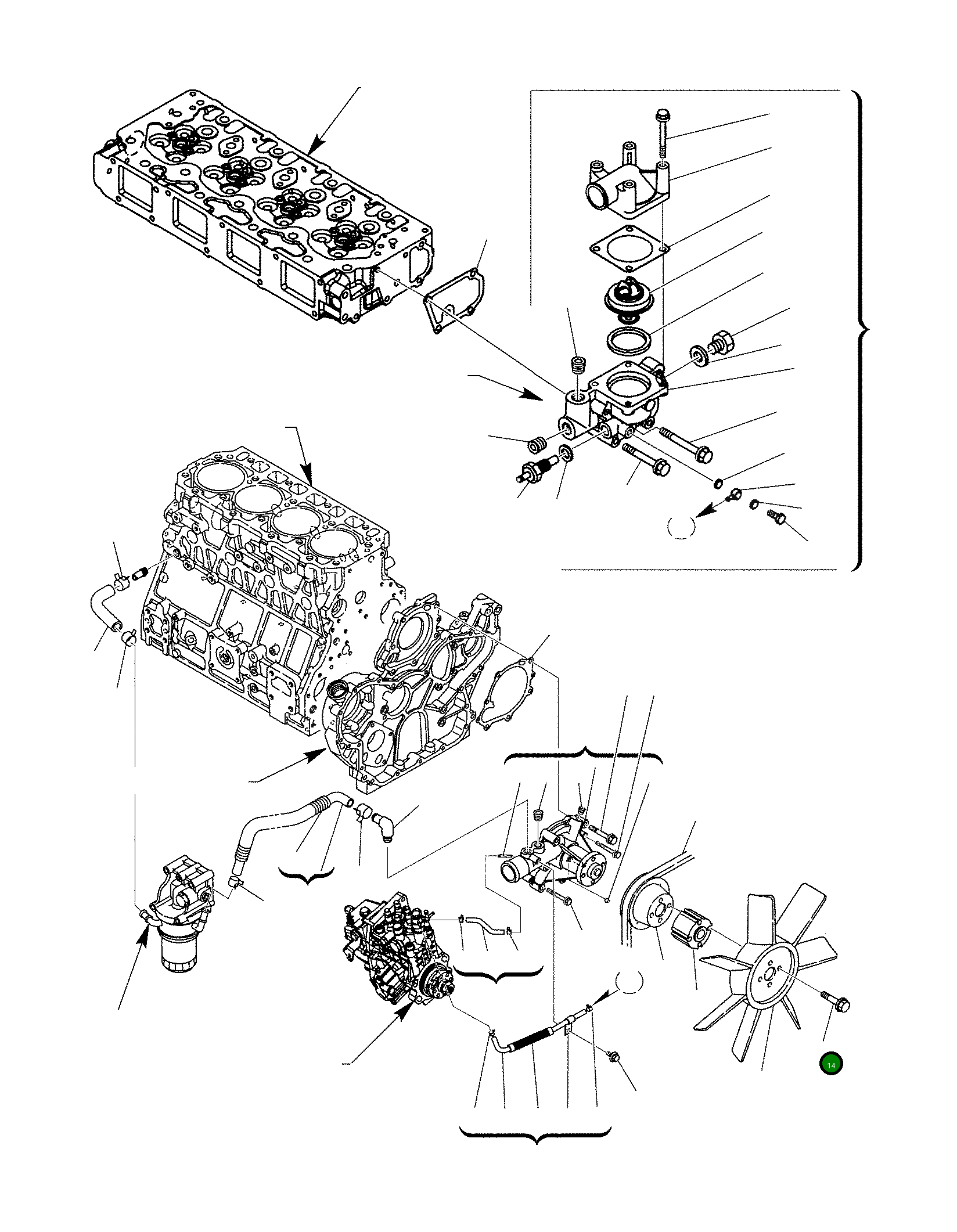 Болт YM26106-100852  Komatsu