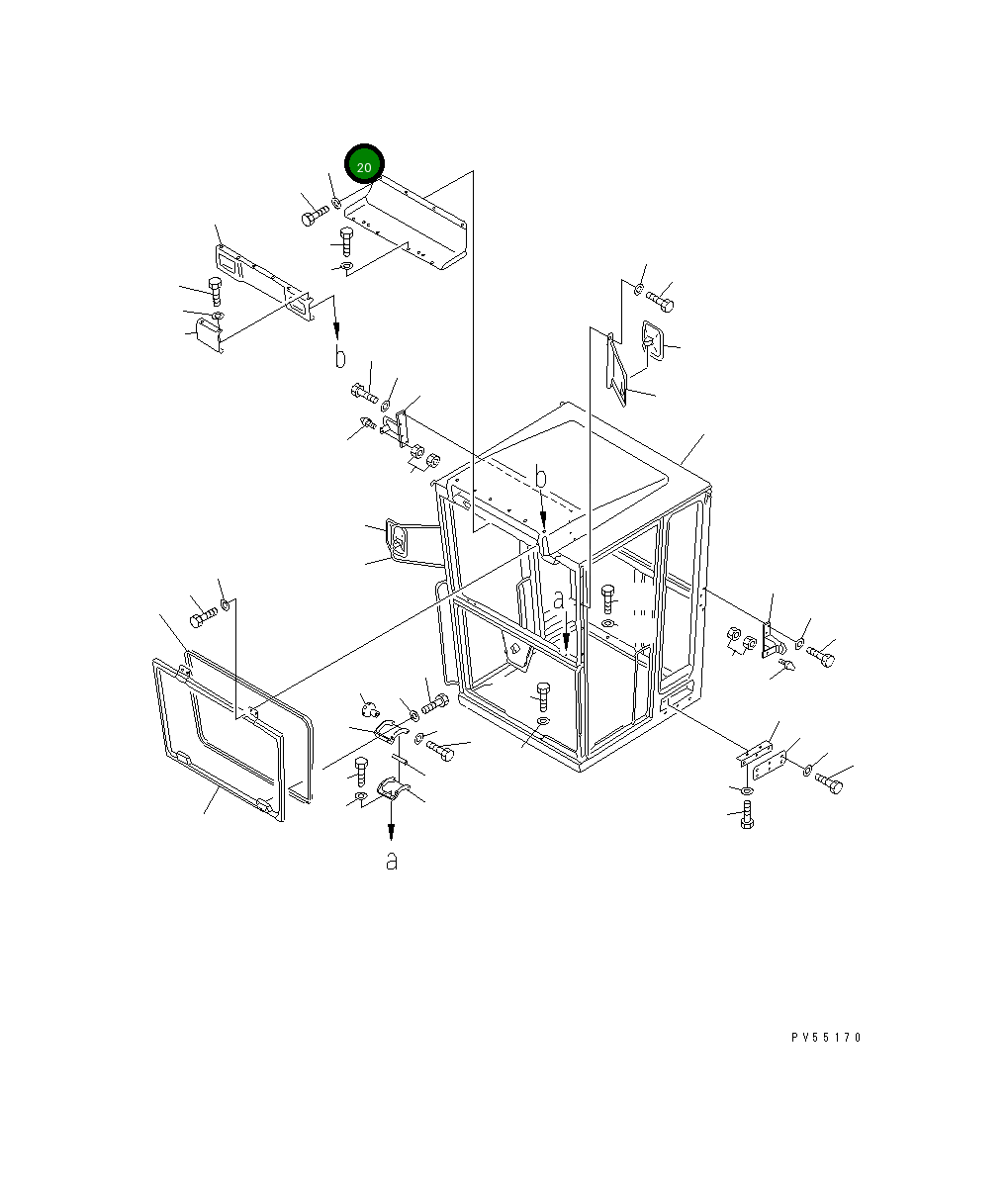 Крышка 23B-950-5280 Komatsu