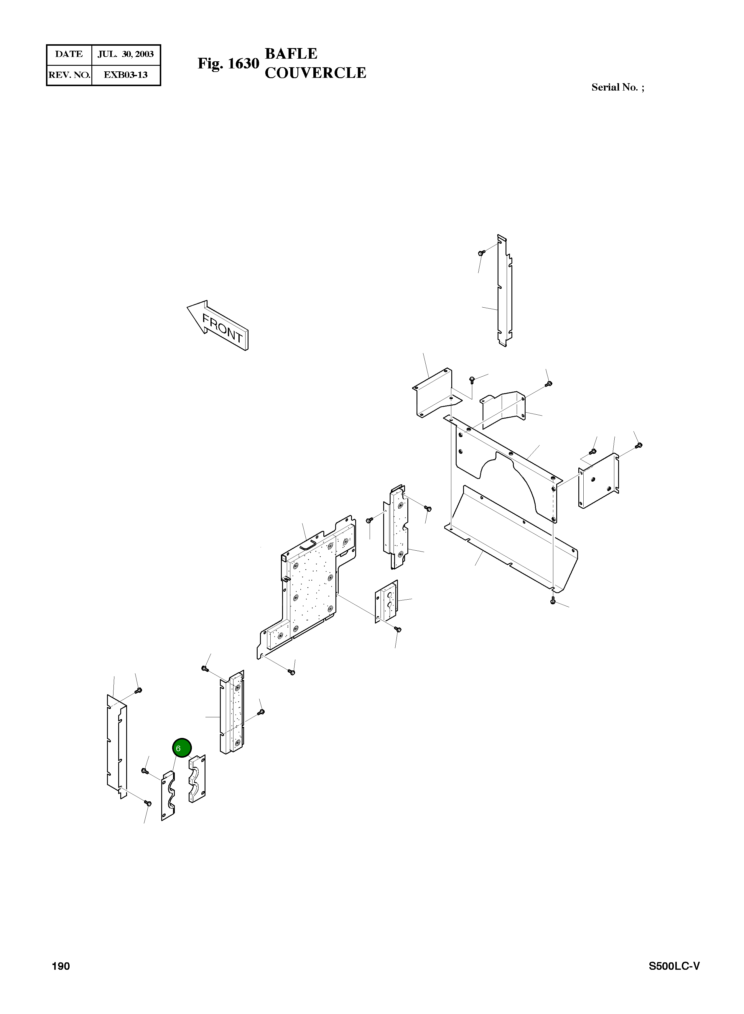 Крышка 621-01703B Komatsu
