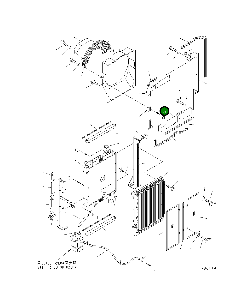 Крышка 21Y-03-17210 Komatsu