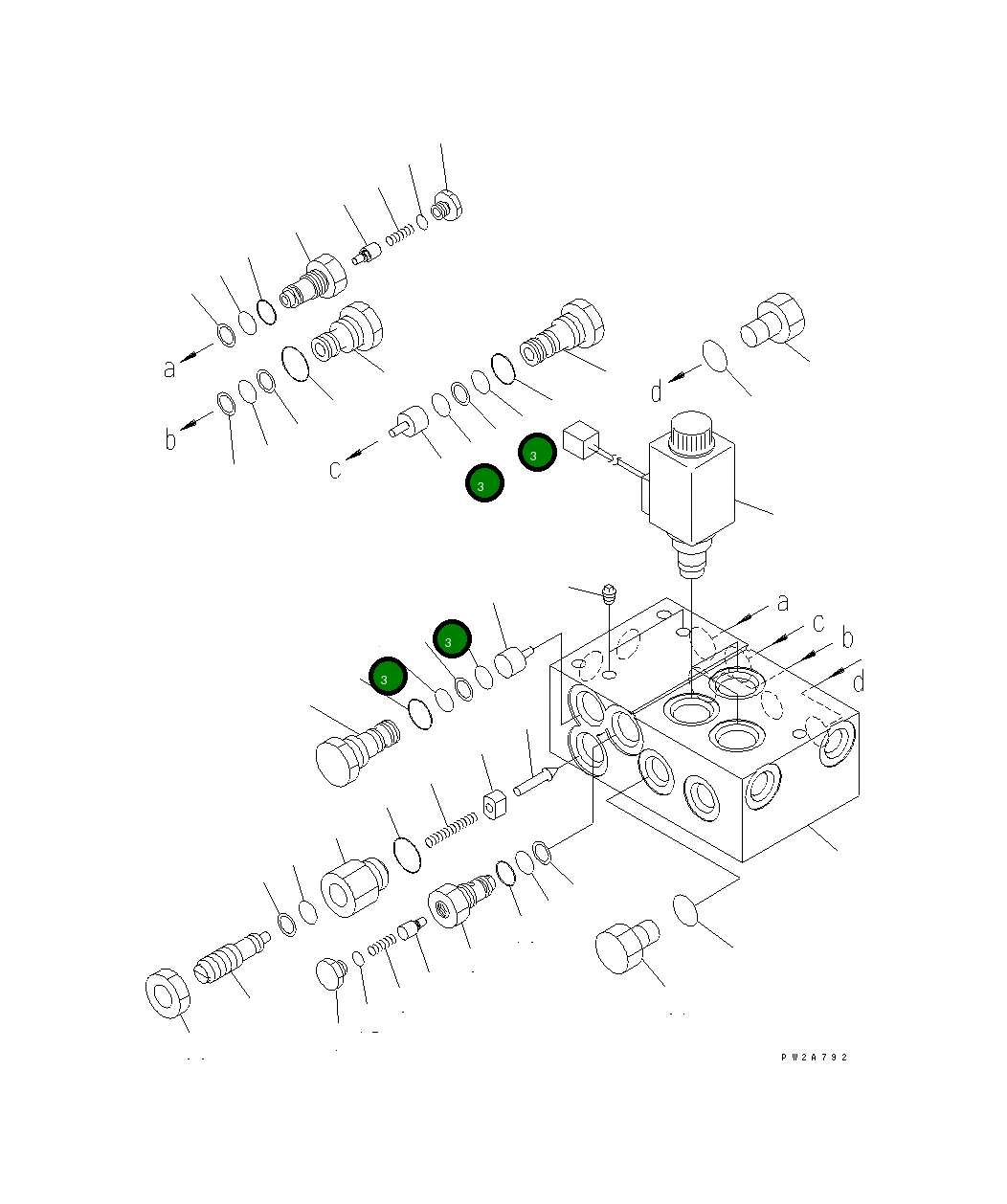 Кольцо уплотнительное (O-Ring) 07002-12014  Komatsu