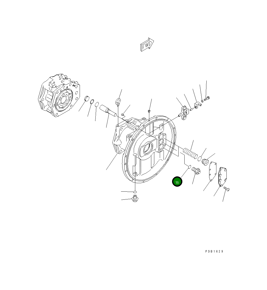 Кольцо уплотнительное (O-Ring) 708-1W-28910 Komatsu