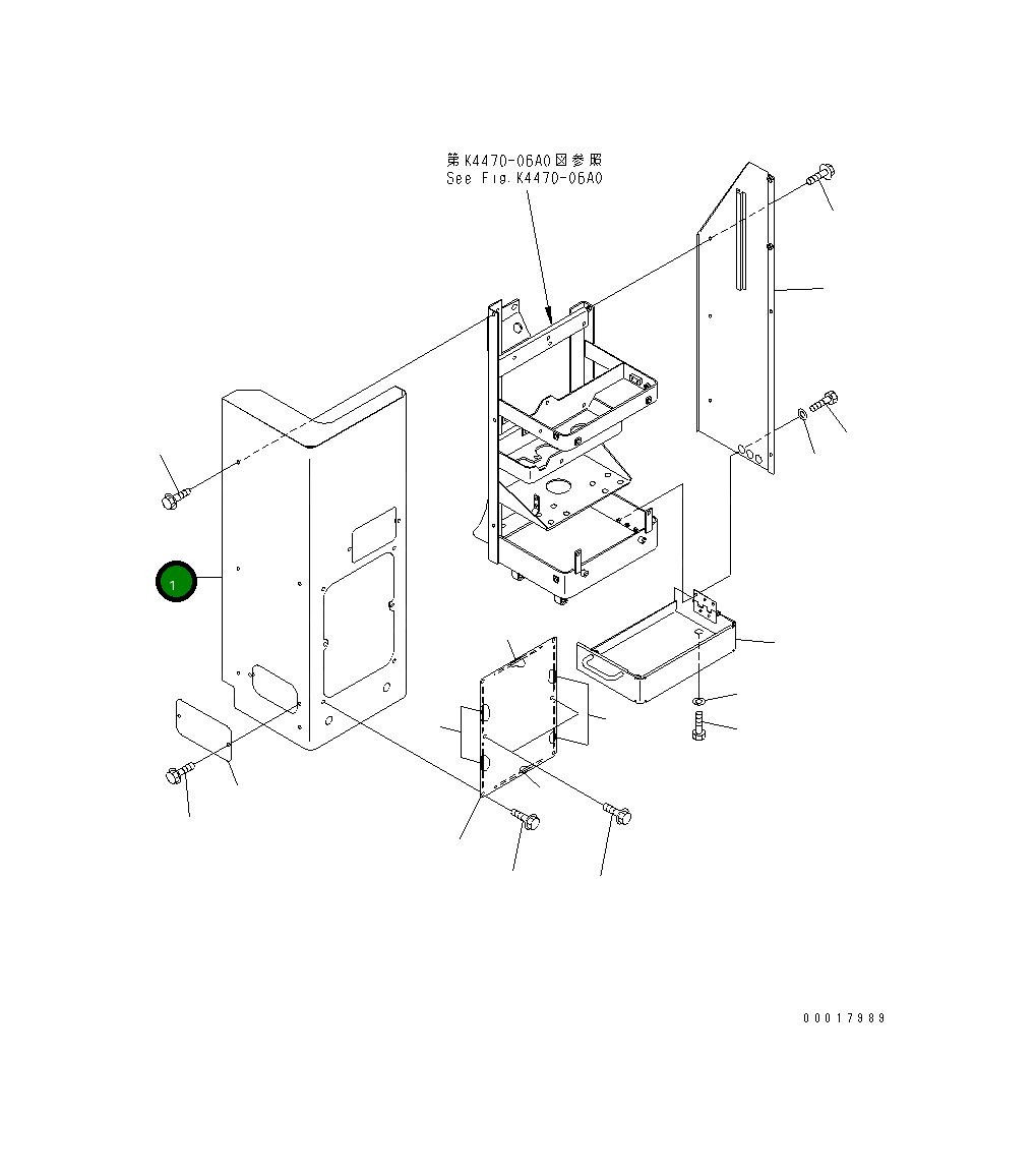 Крышка 41E-43-27320  Komatsu
