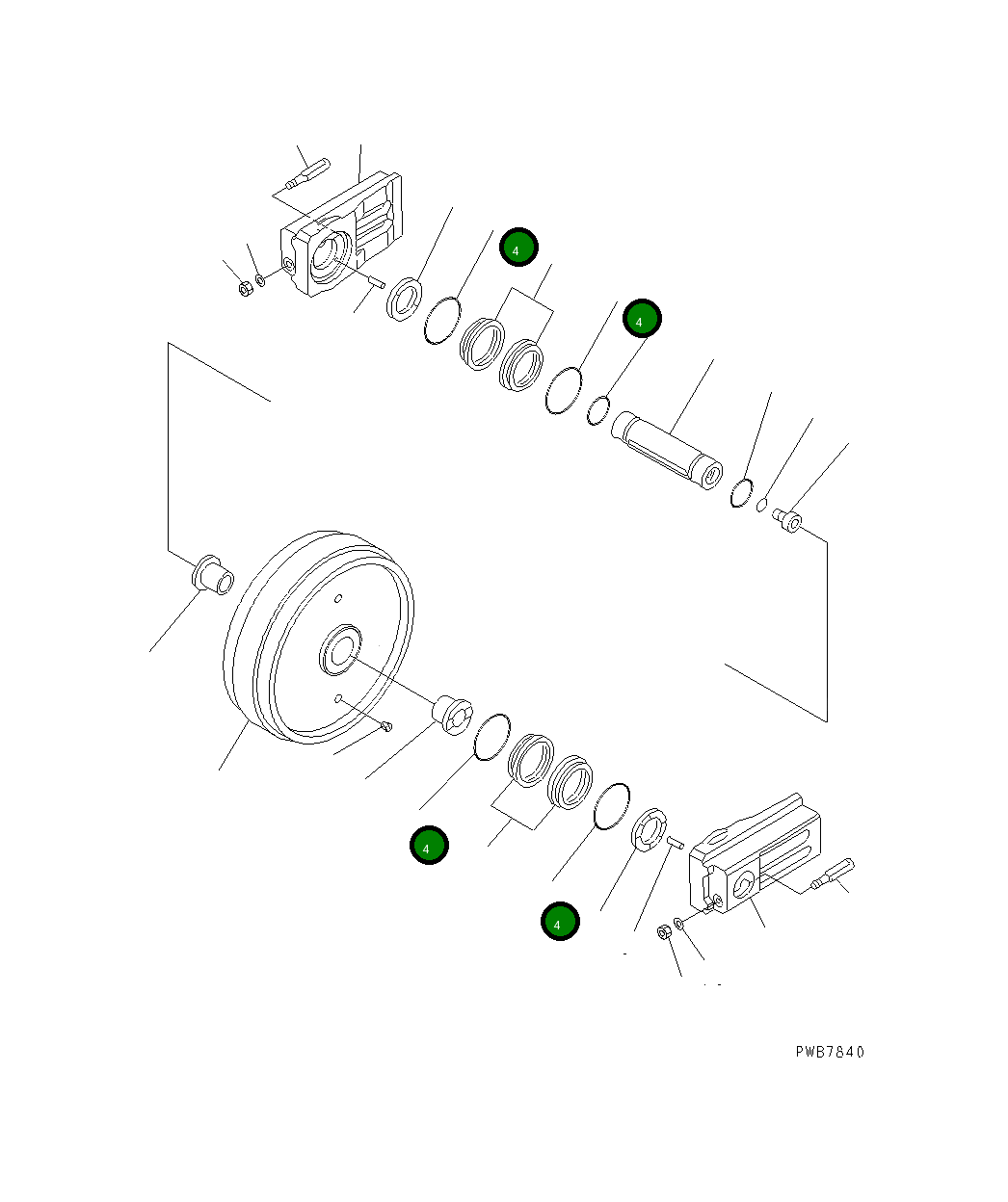 Кольцо уплотнительное (O-Ring) 21T-30-76160 Komatsu