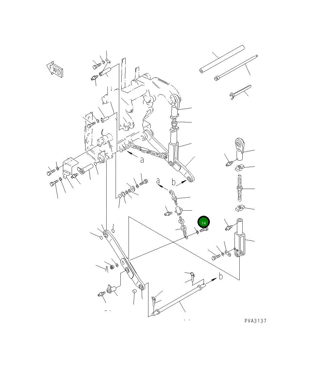 Болт 01010-83685 Komatsu