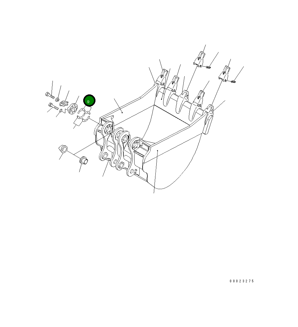 Крышка 21T-70-74251 Komatsu