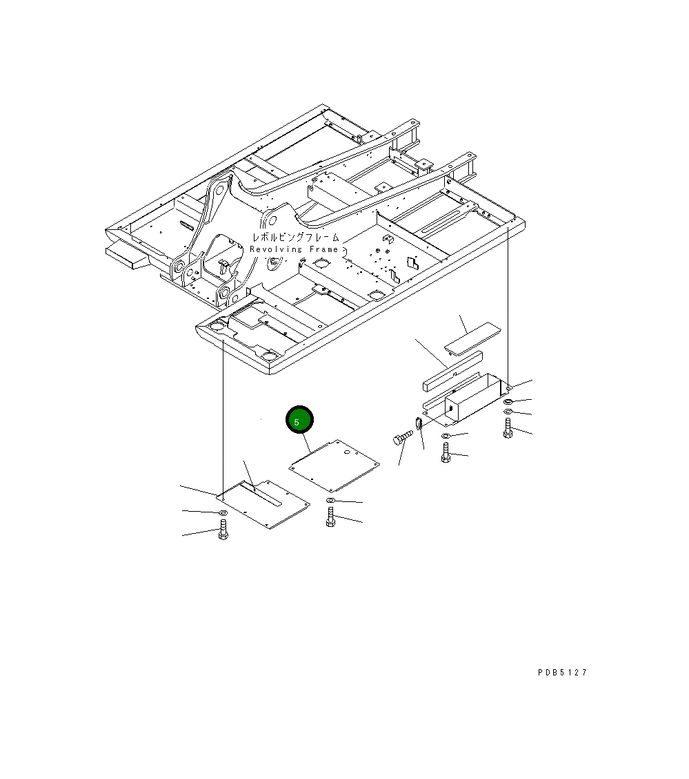 Крышка 20Y-54-26250  Komatsu
