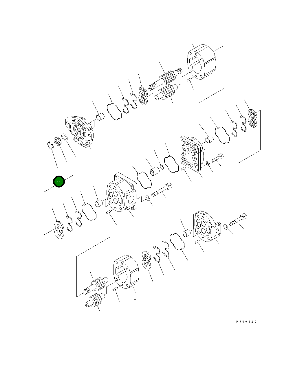 Кольцо 04065-04018 Komatsu