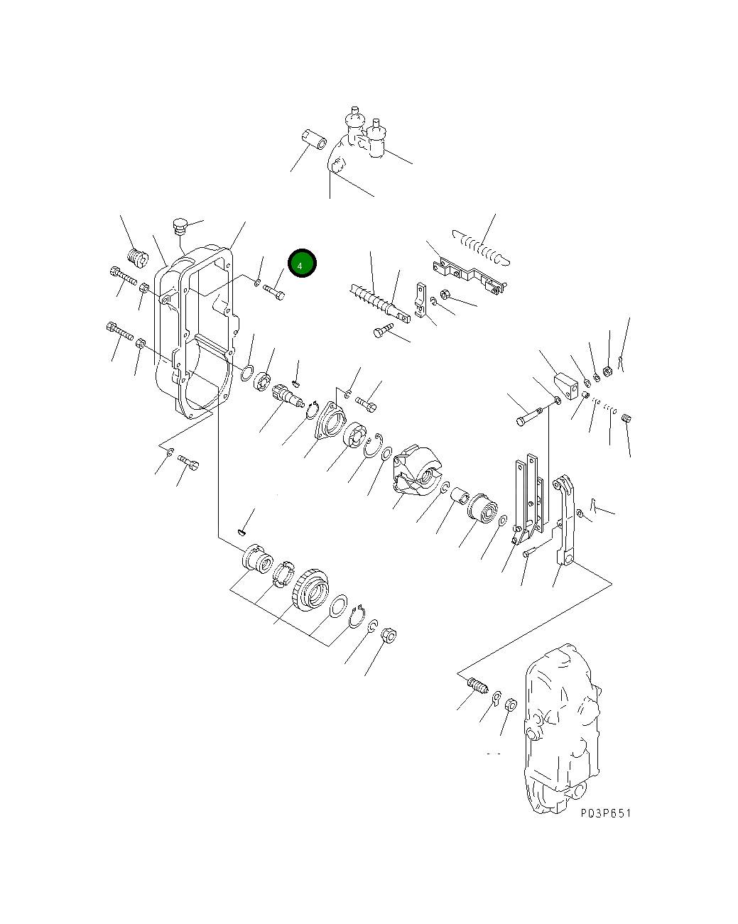 Болт DK010008-1840 Komatsu
